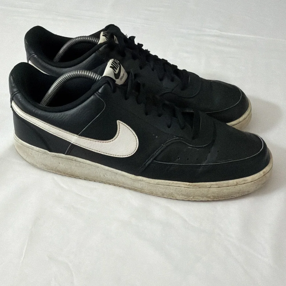 Nike DH2987-001 Nike Court Vision Low Next Nature Mens 11.5 Black/White Sneakers